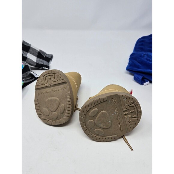 BUILD A BEAR ACCESSORY LOT CLOTHING BACKPACK HIKING BOOTS NBA WARRIORS KIDS TOYS - Picture 10 of 12